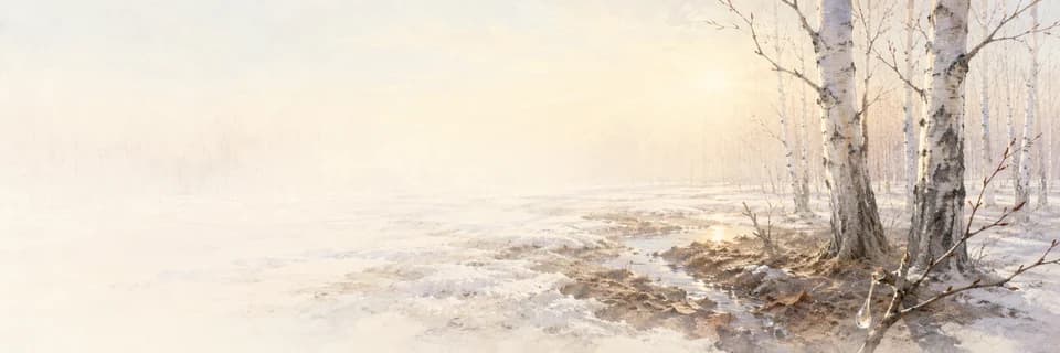 Un fiume nella nebbia del mattino