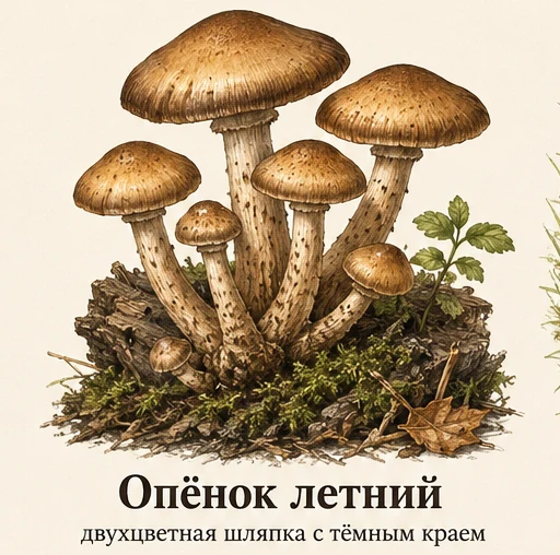 Sheathed Woodtuft — illustrazione botanica